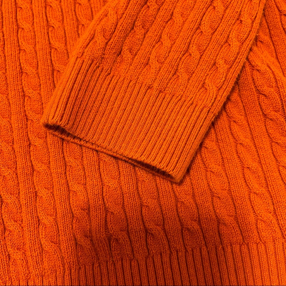 orange sweater